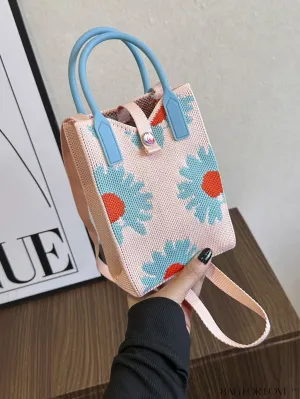 BagForLove - Chic Crochet Handbag: Mini Floral Pattern for Fashion-Forward Style