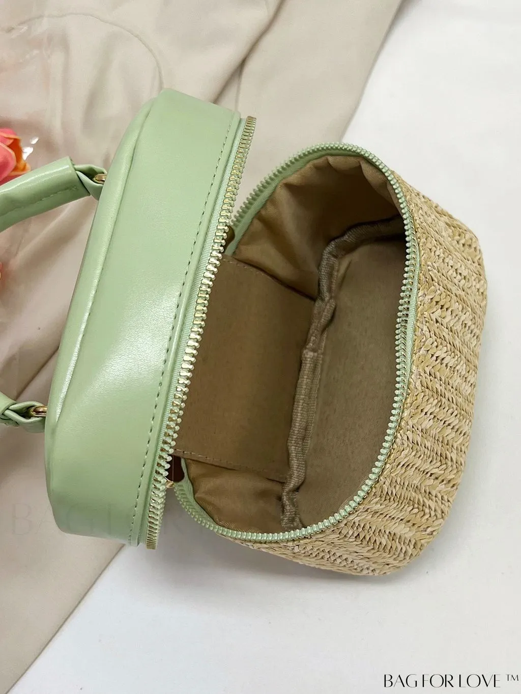 BagForLove - Chic Mini Color Block Woven Handbag