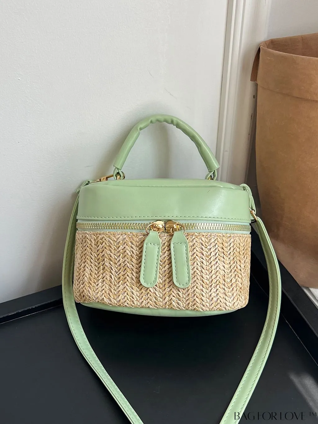 BagForLove - Chic Mini Color Block Woven Handbag