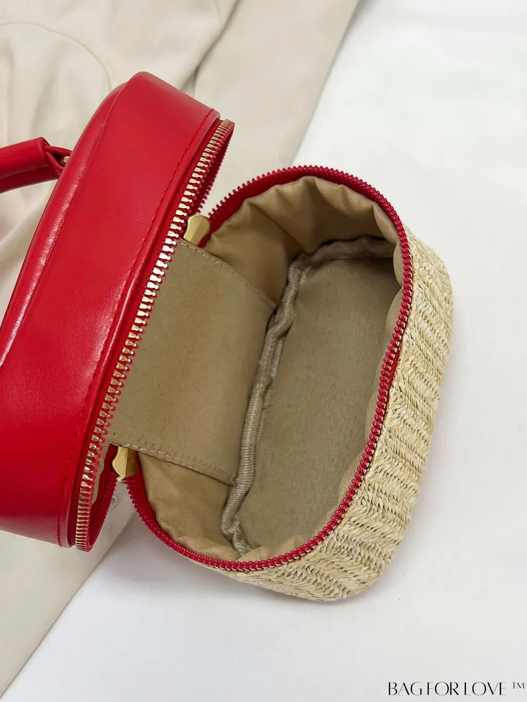 BagForLove - Chic Mini Color Block Woven Handbag