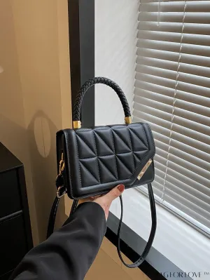 BagForLove - Chic Plaid Pattern PU Leather Handbag & Crossbody Bag for Fashionable Women