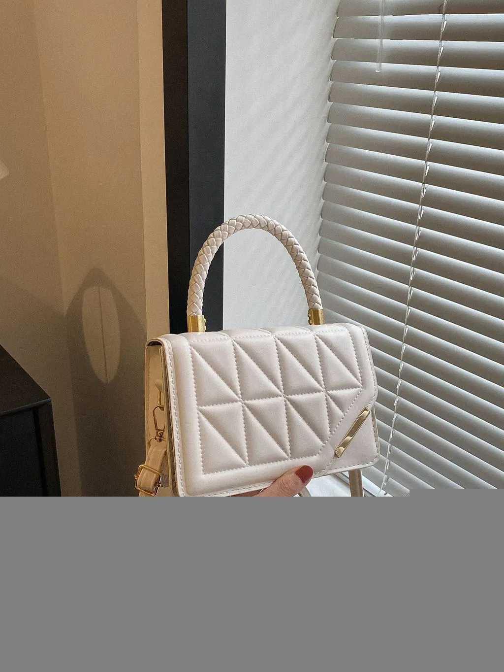 BagForLove - Chic Plaid Pattern PU Leather Handbag & Crossbody Bag for Fashionable Women