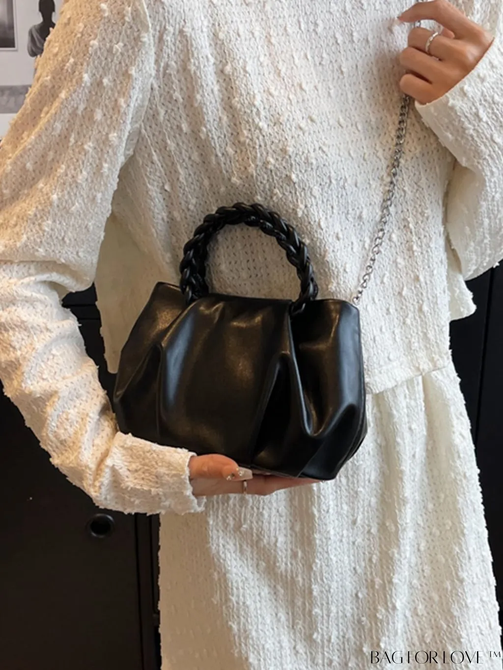 BagForLove - Chic Pleated Handheld Bag for Women