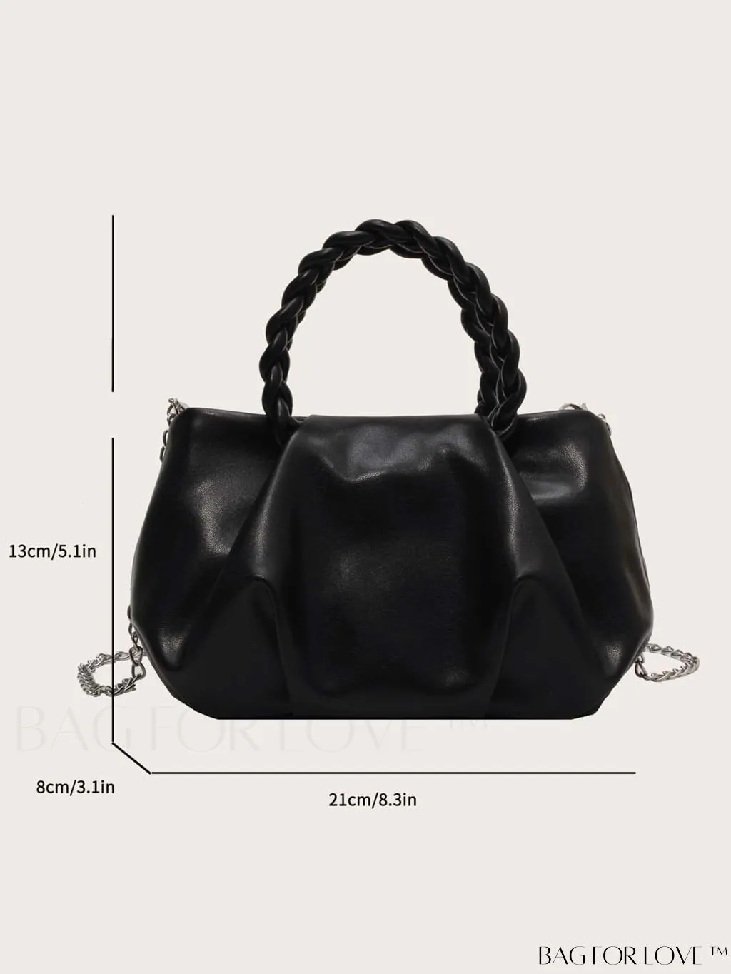 BagForLove - Chic Pleated Handheld Bag for Women