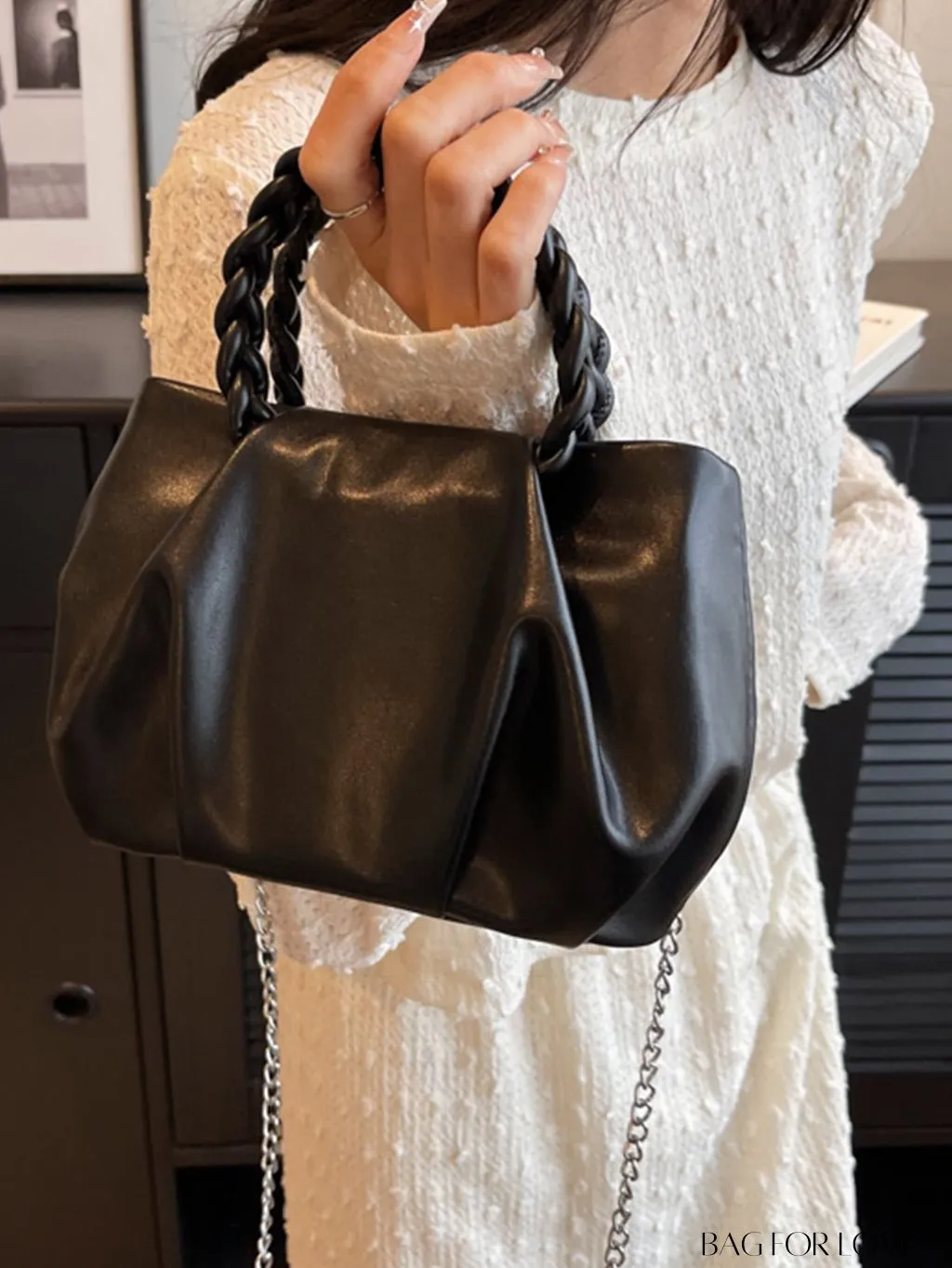 BagForLove - Chic Pleated Handheld Bag for Women