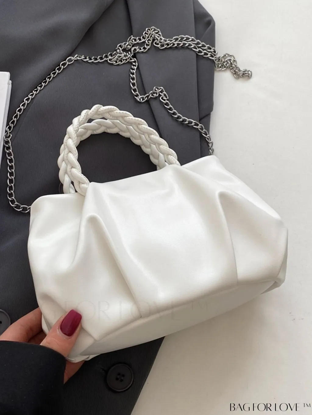 BagForLove - Chic Pleated Handheld Bag for Women