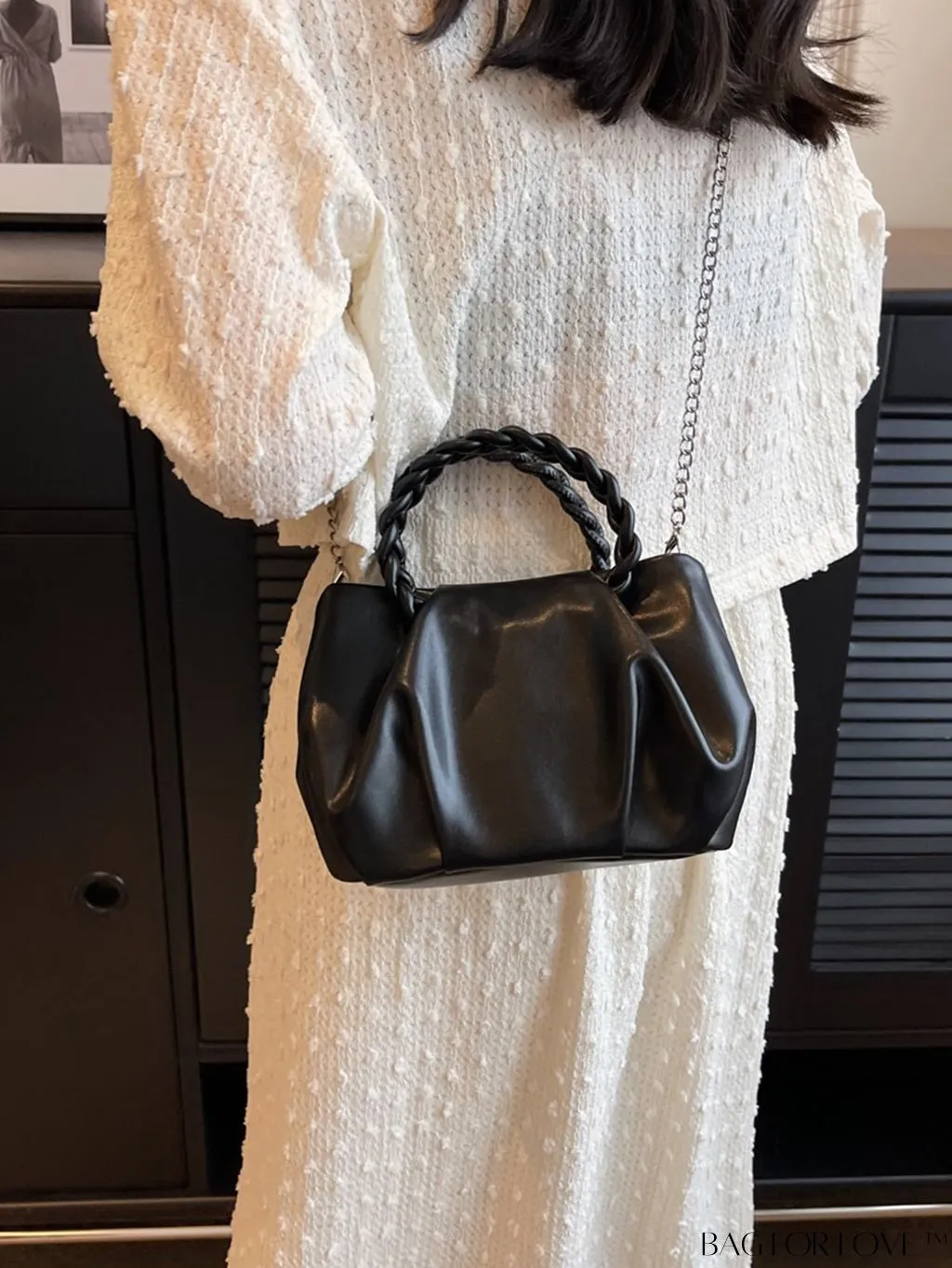 BagForLove - Chic Pleated Handheld Bag for Women