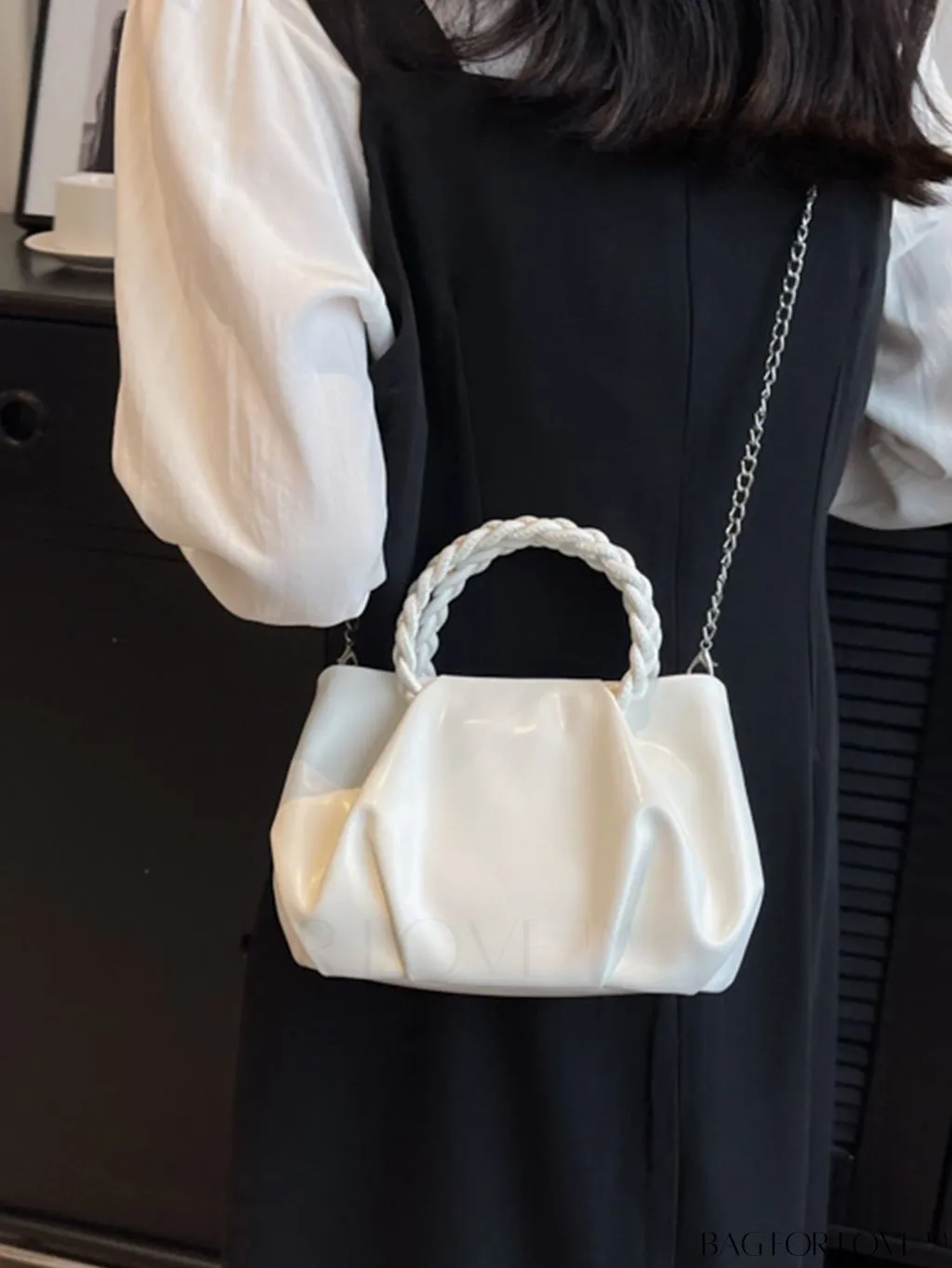 BagForLove - Chic Pleated Handheld Bag for Women
