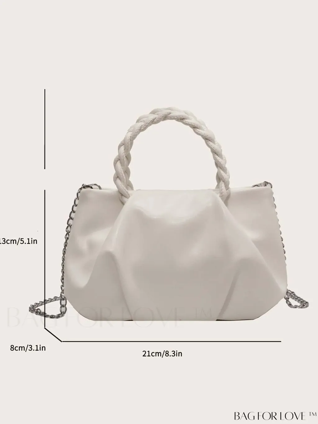 BagForLove - Chic Pleated Handheld Bag for Women