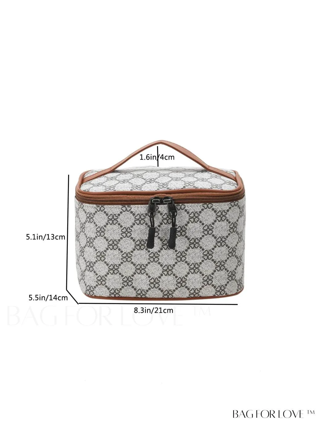 BagForLove - Chic Travel Cosmetic & Toiletry Organizer: Stylish All-Over Print in a Compact Design