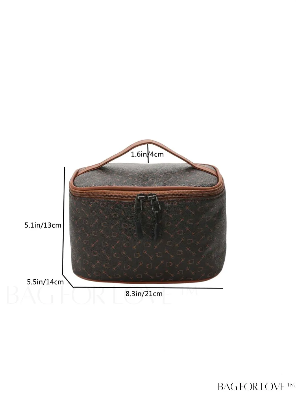 BagForLove - Chic Travel Cosmetic & Toiletry Organizer: Stylish All-Over Print in a Compact Design