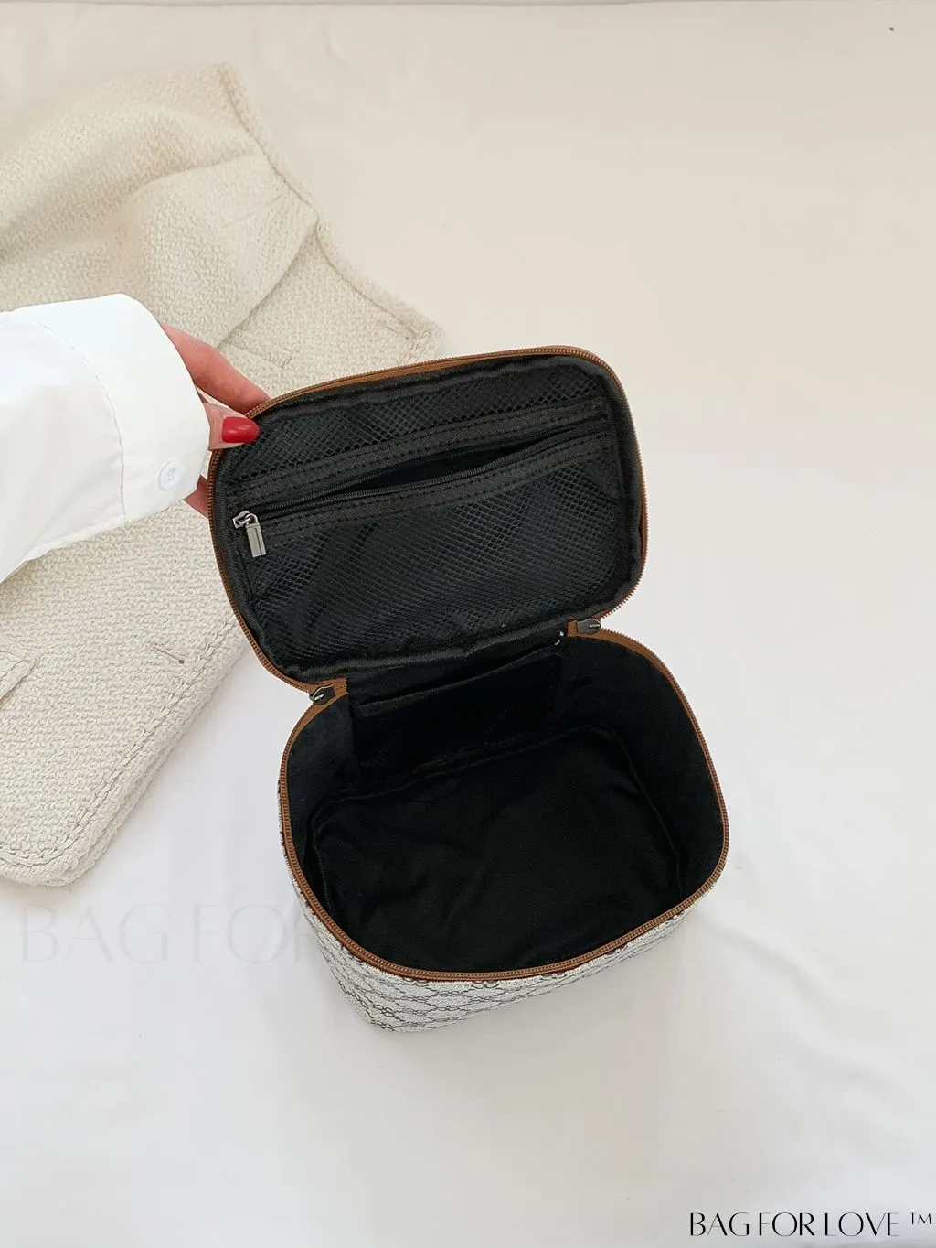 BagForLove - Chic Travel Cosmetic & Toiletry Organizer: Stylish All-Over Print in a Compact Design
