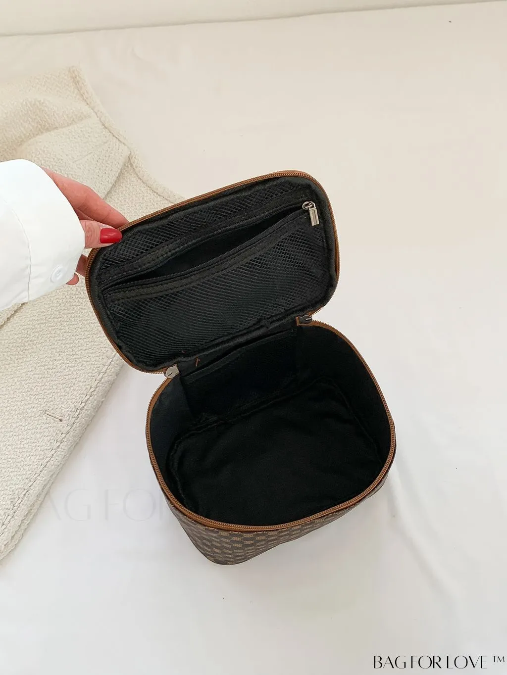 BagForLove - Chic Travel Cosmetic & Toiletry Organizer: Stylish All-Over Print in a Compact Design