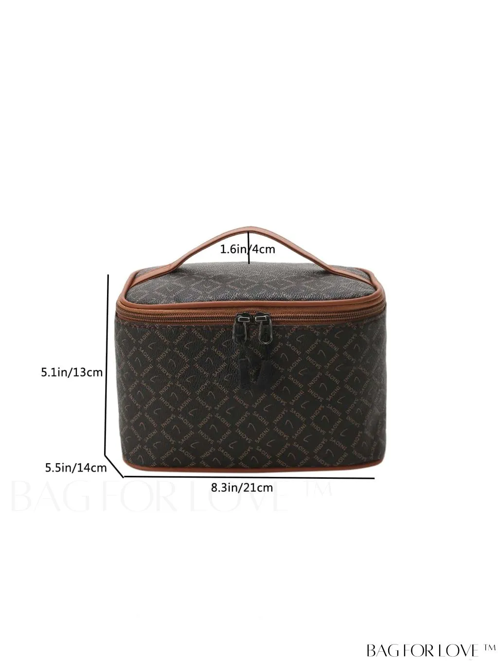 BagForLove - Chic Travel Cosmetic & Toiletry Organizer: Stylish All-Over Print in a Compact Design