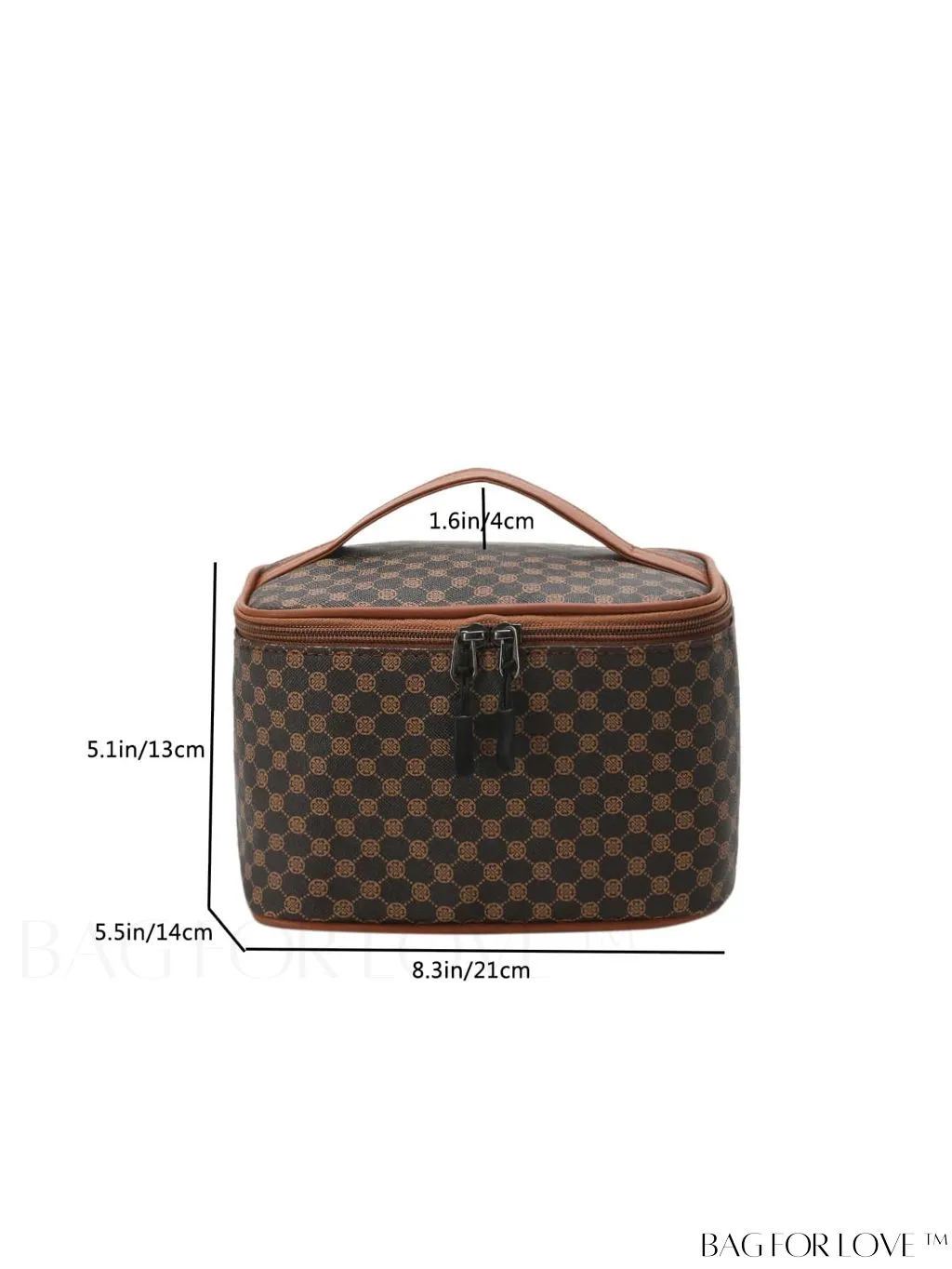 BagForLove - Chic Travel Cosmetic & Toiletry Organizer: Stylish All-Over Print in a Compact Design
