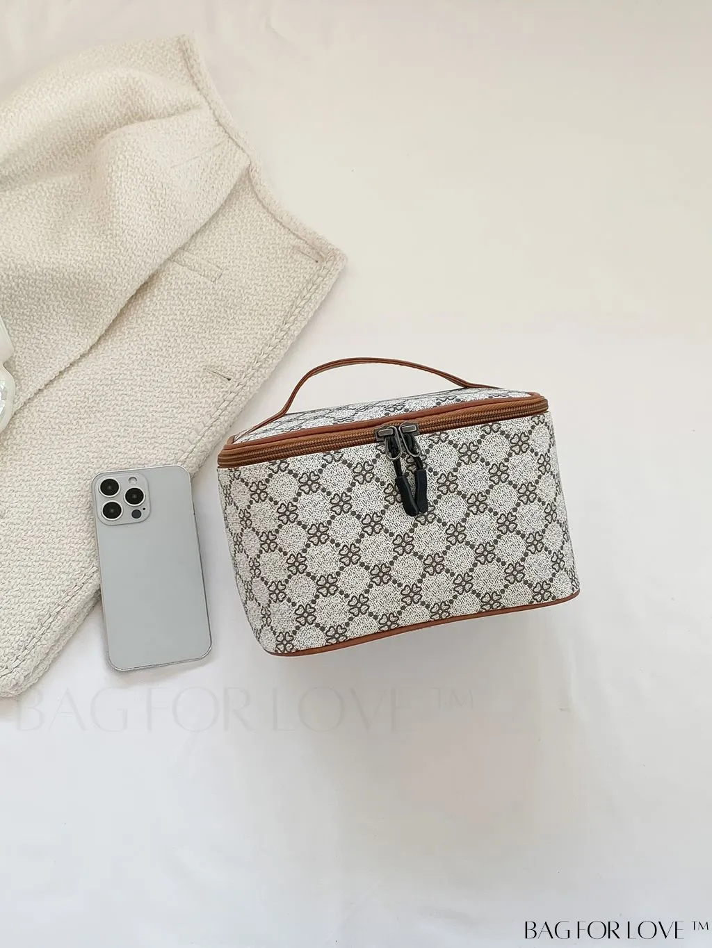 BagForLove - Chic Travel Cosmetic & Toiletry Organizer: Stylish All-Over Print in a Compact Design