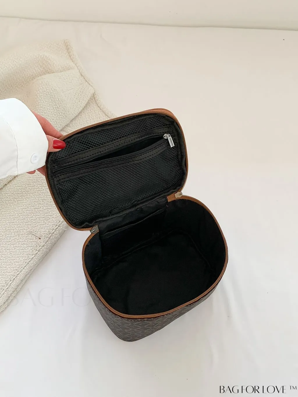 BagForLove - Chic Travel Cosmetic & Toiletry Organizer: Stylish All-Over Print in a Compact Design