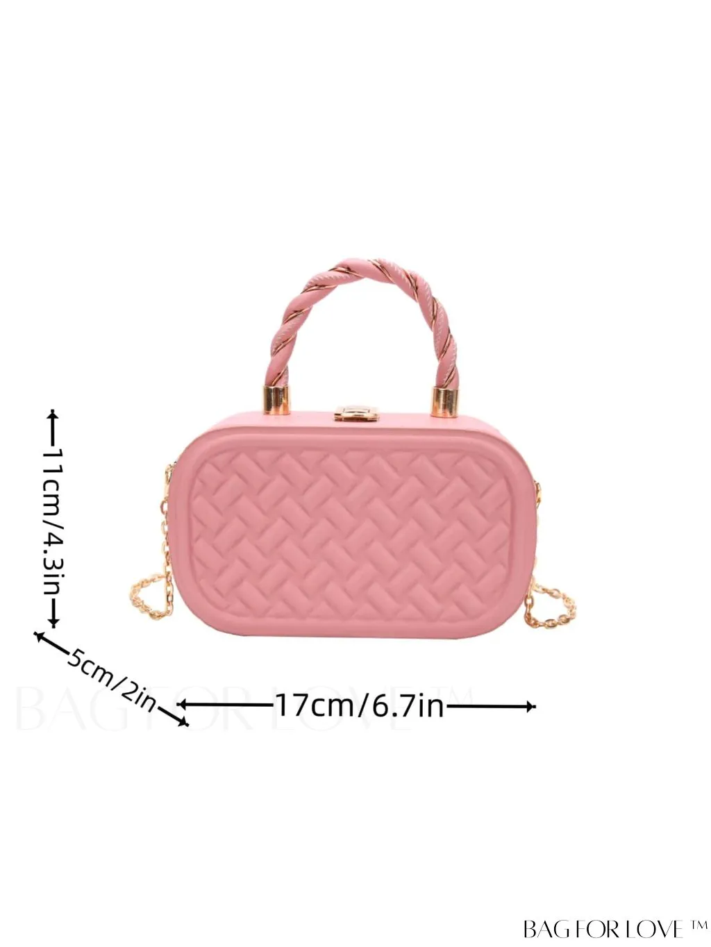 BagForLove - Compact & Chic PU Square Bag with Stylish Stitching