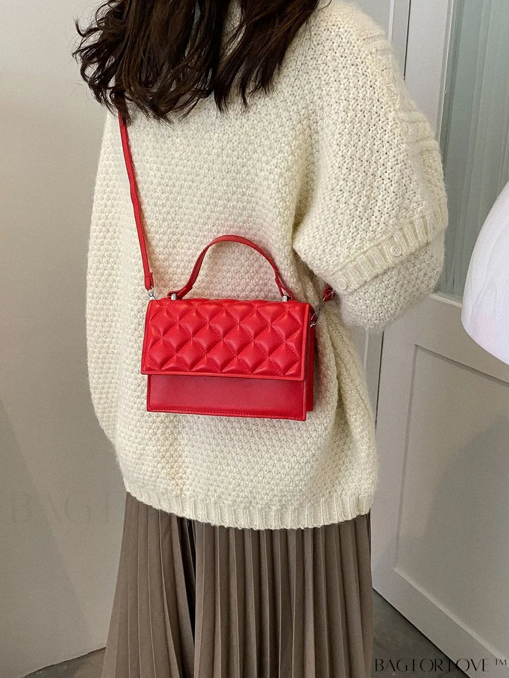 BagForLove - Compact Quilted Satchel: Petite and Polished!