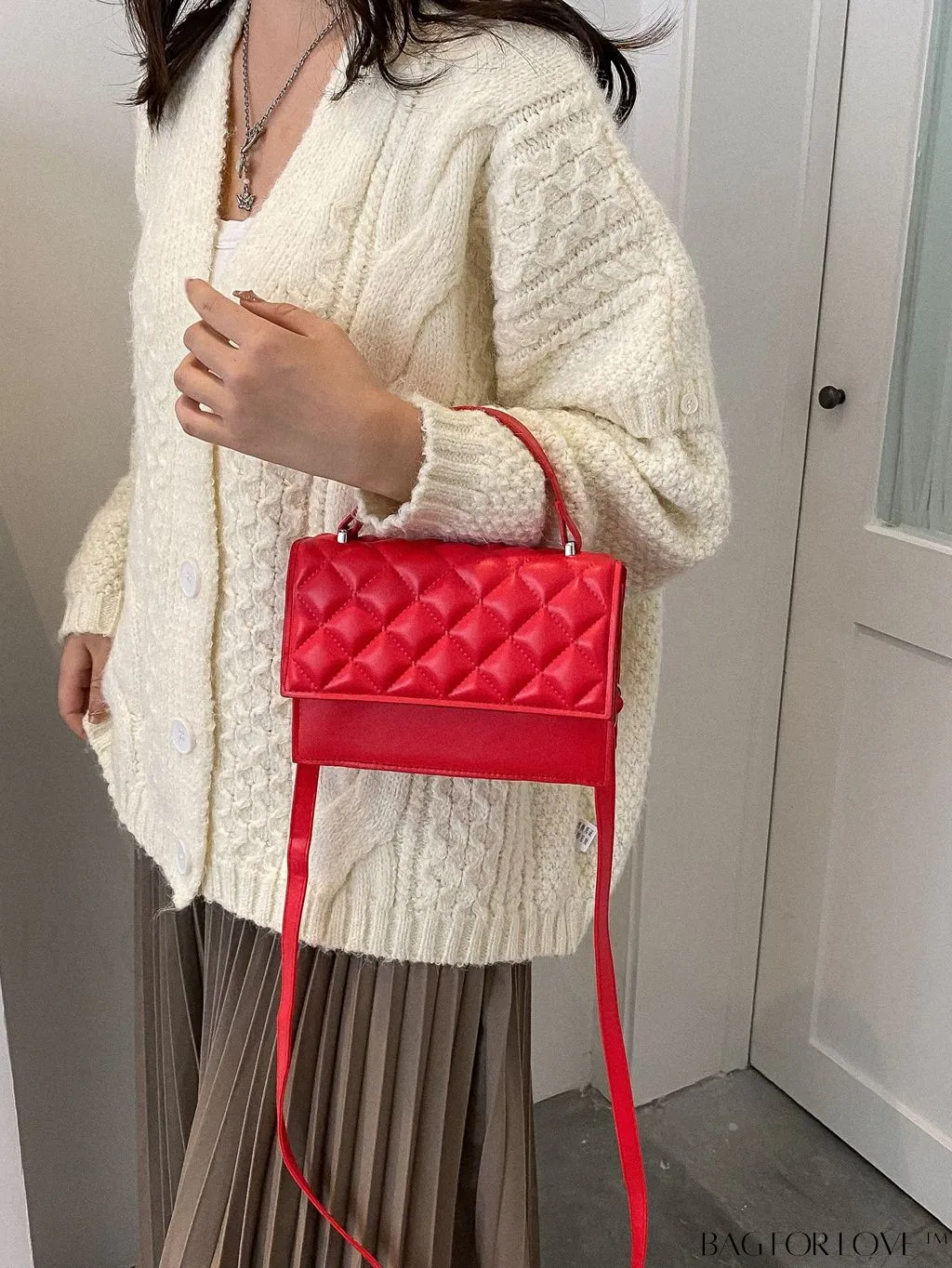 BagForLove - Compact Quilted Satchel: Petite and Polished!