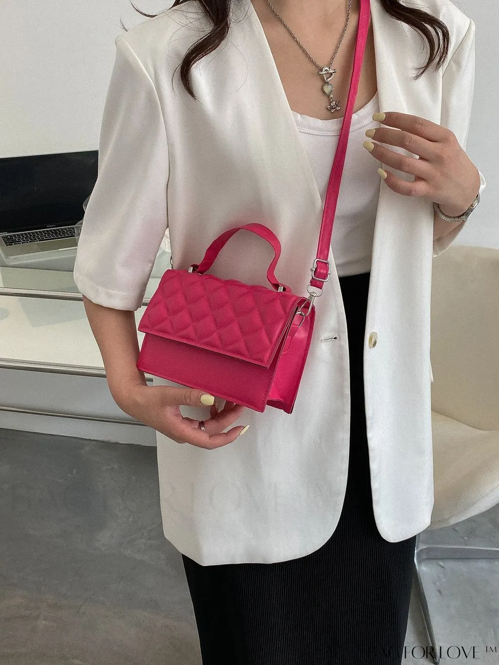 BagForLove - Compact Quilted Satchel: Petite and Polished!