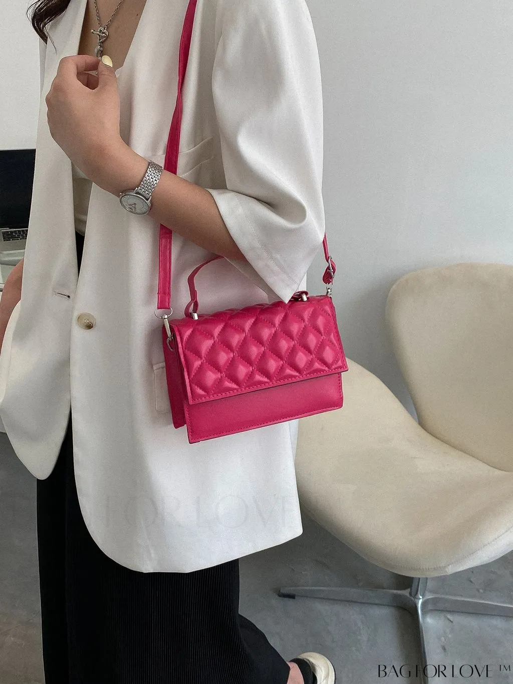 BagForLove - Compact Quilted Satchel: Petite and Polished!