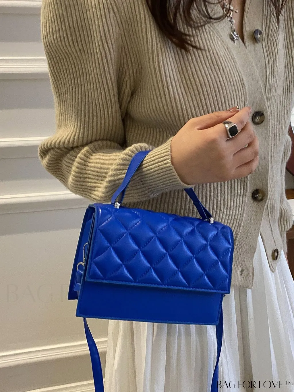 BagForLove - Compact Quilted Satchel: Petite and Polished!