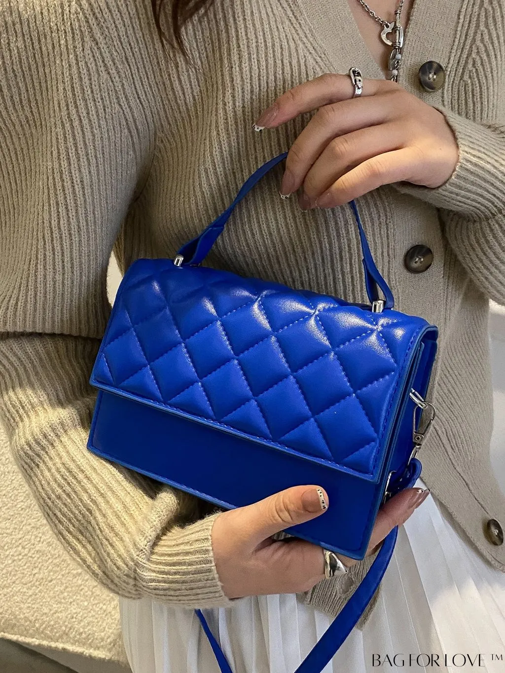 BagForLove - Compact Quilted Satchel: Petite and Polished!