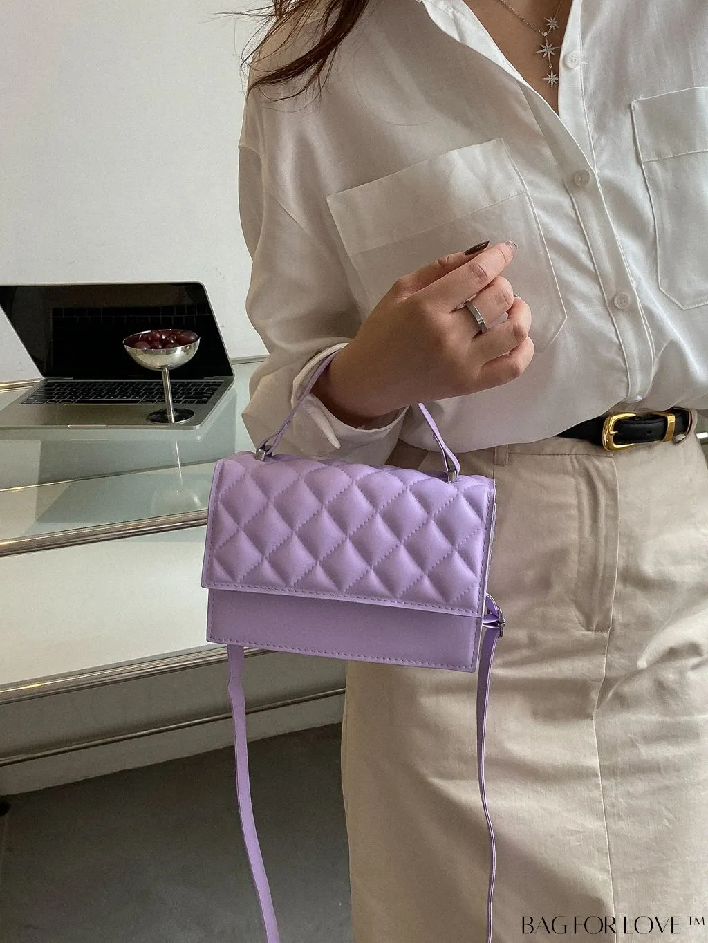 BagForLove - Compact Quilted Satchel: Petite and Polished!