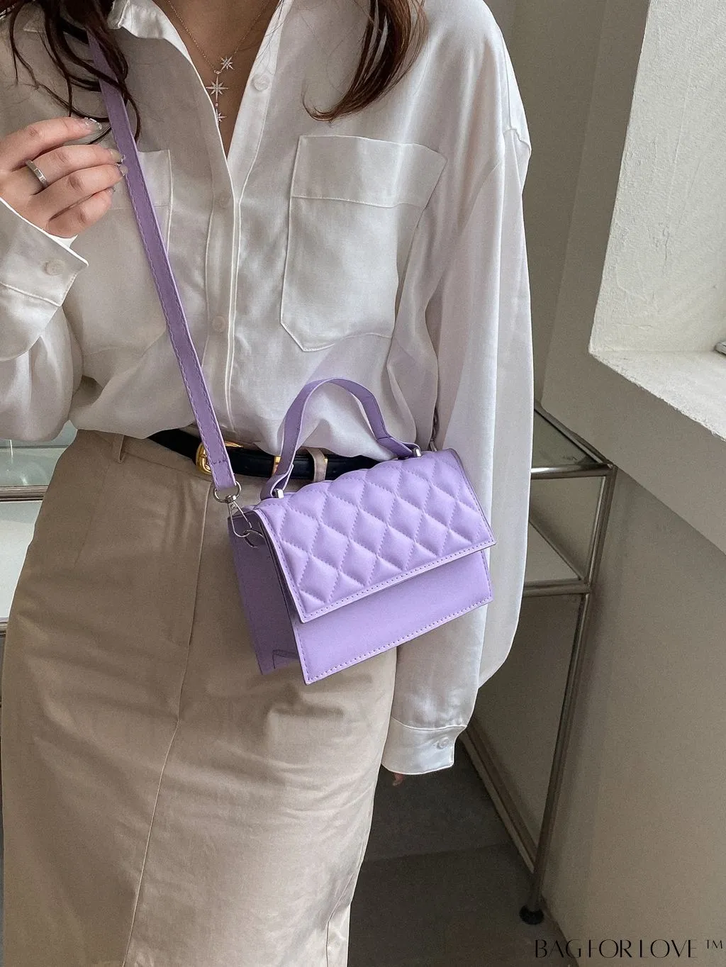BagForLove - Compact Quilted Satchel: Petite and Polished!
