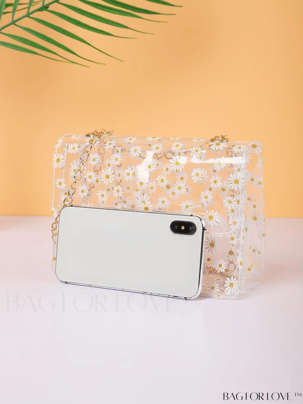 BagForLove - Dainty Daisy Twist Lock Crossbody: Compact Style for Everyday Elegance