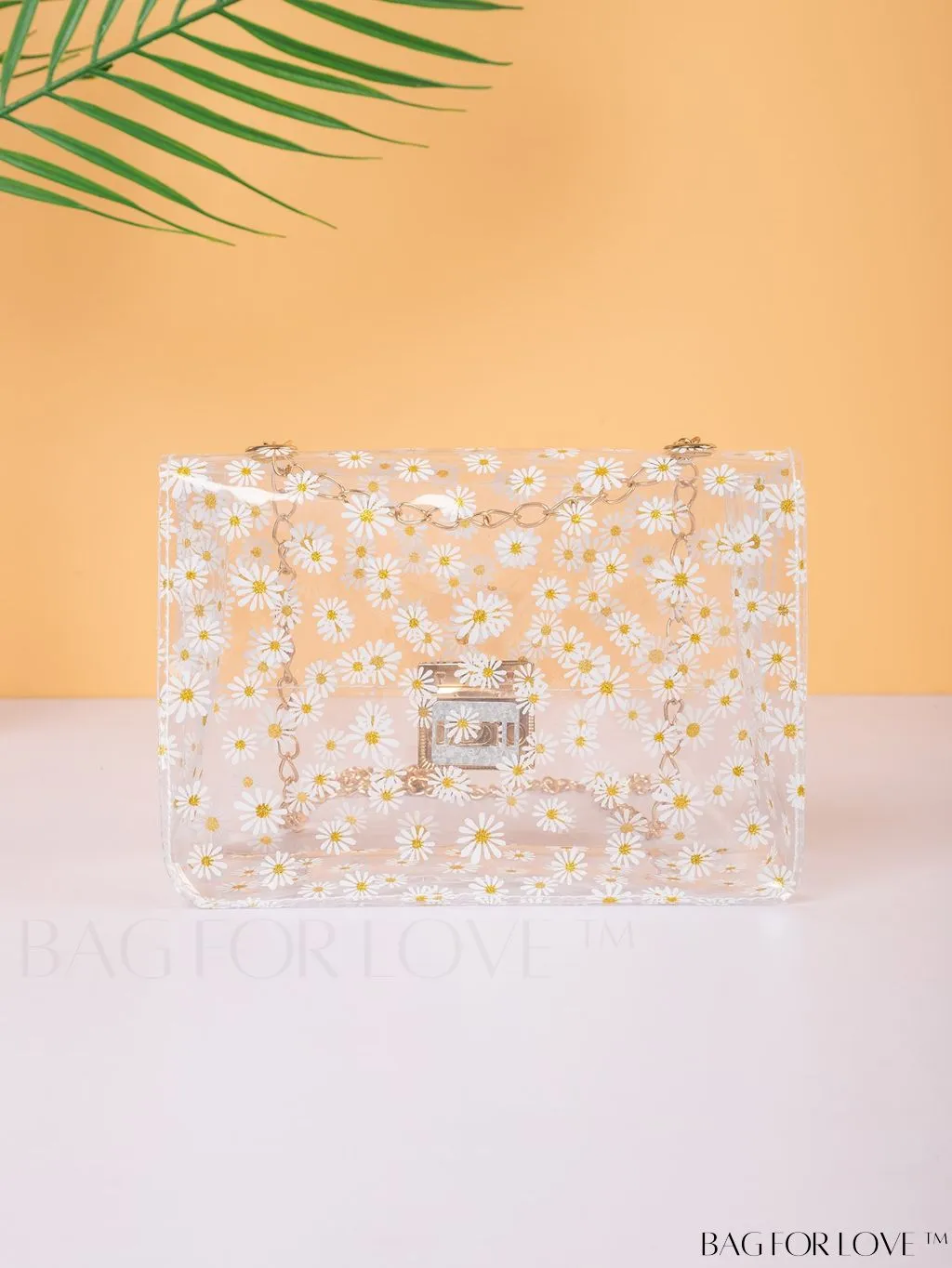 BagForLove - Dainty Daisy Twist Lock Crossbody: Compact Style for Everyday Elegance