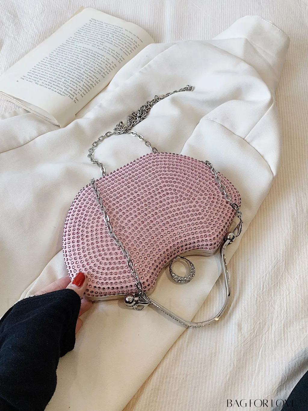BagForLove - Elegant Rhinestone Evening Clutch, Perfect for Any Special Occasion