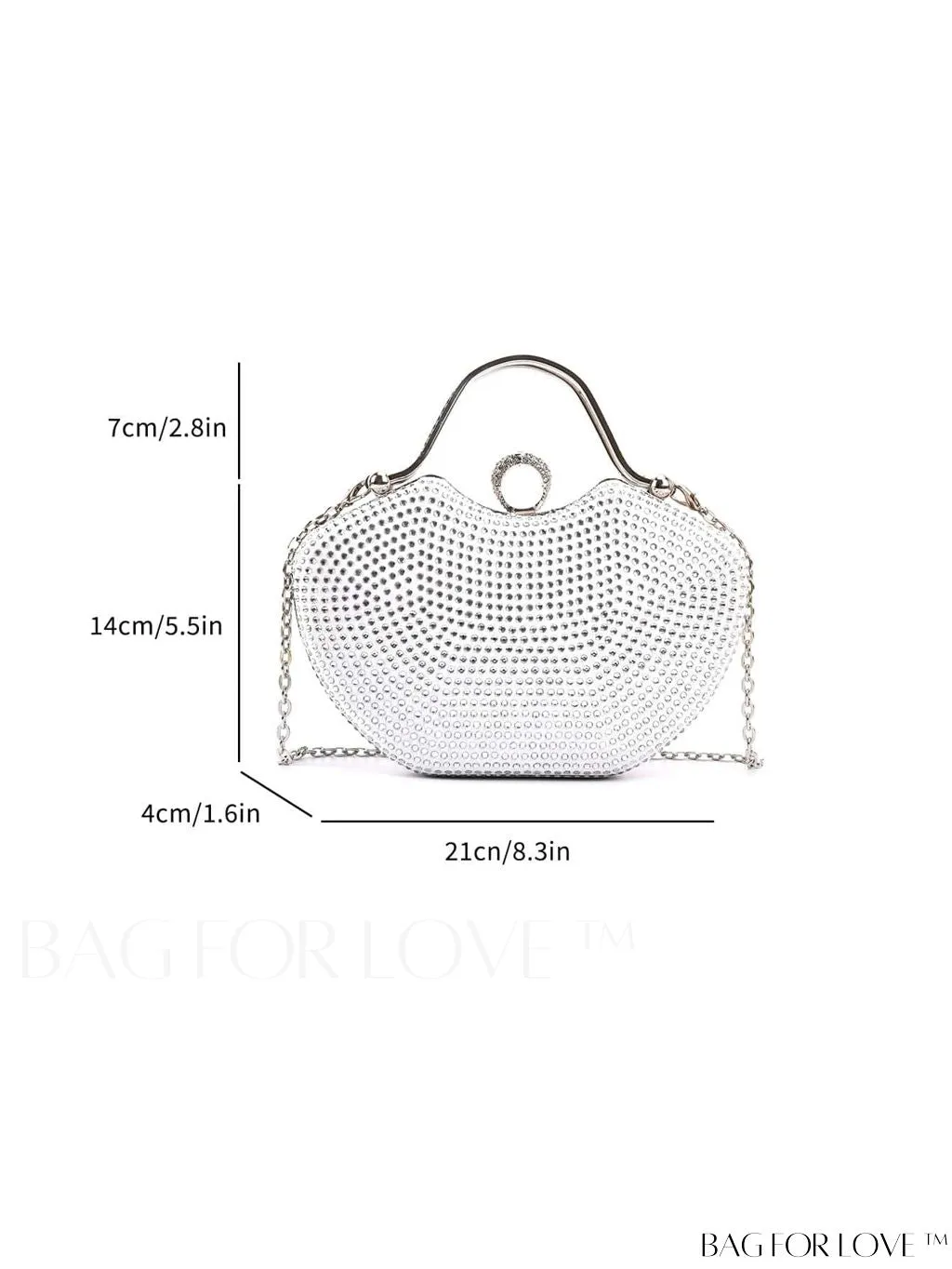 BagForLove - Elegant Rhinestone Evening Clutch, Perfect for Any Special Occasion