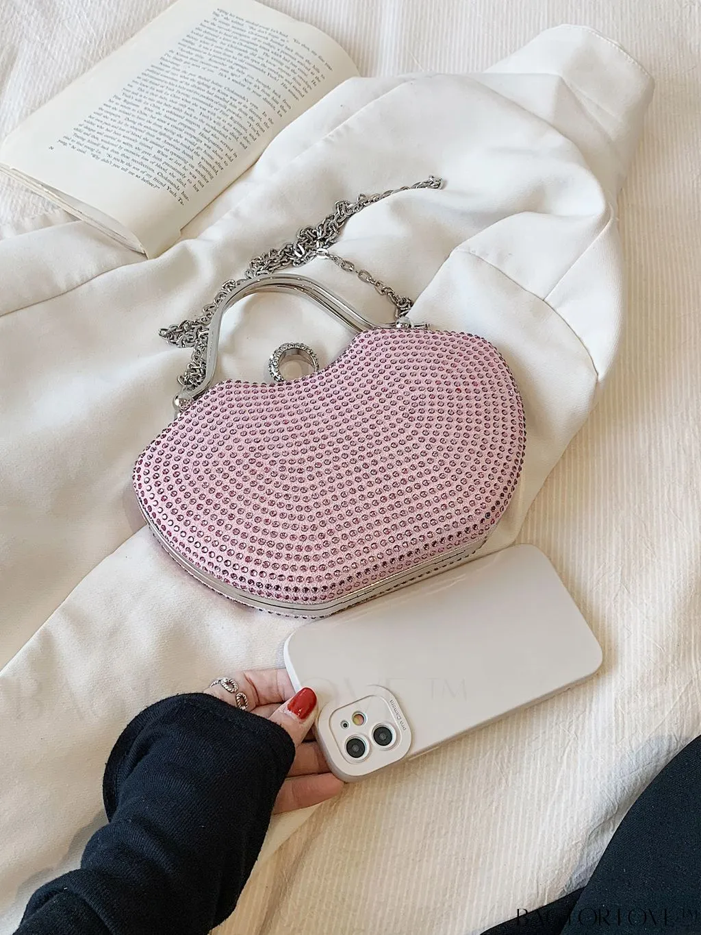 BagForLove - Elegant Rhinestone Evening Clutch, Perfect for Any Special Occasion