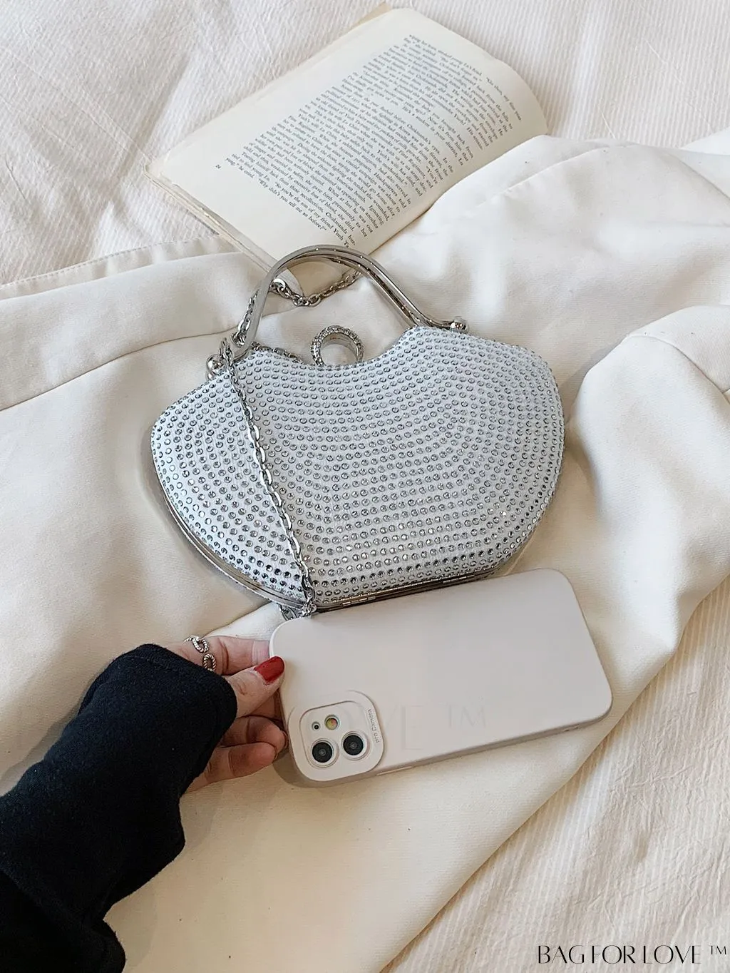 BagForLove - Elegant Rhinestone Evening Clutch, Perfect for Any Special Occasion