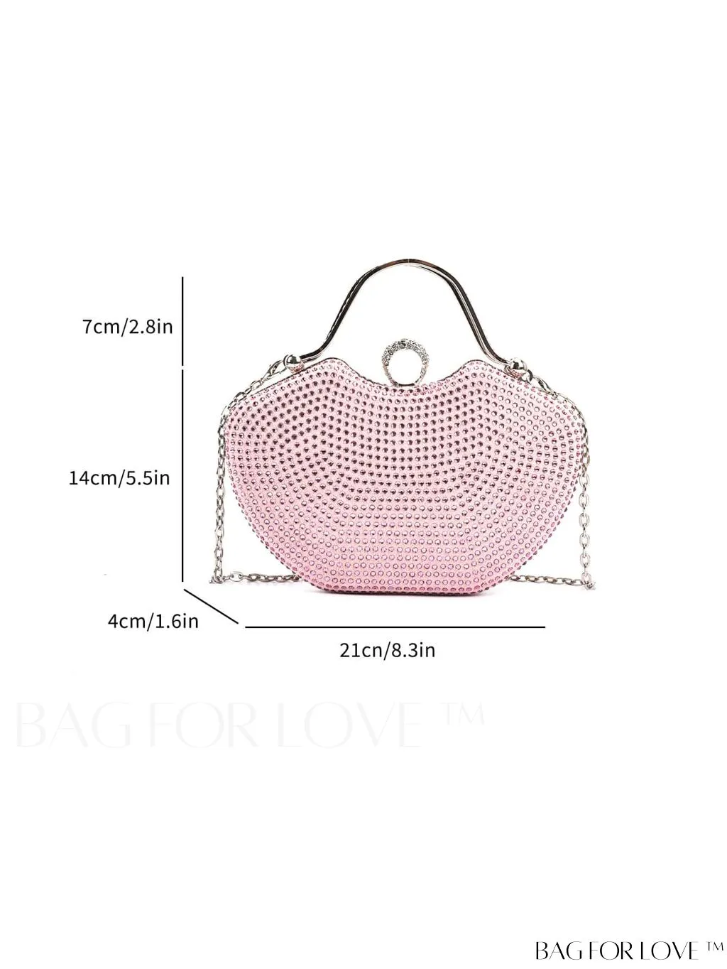 BagForLove - Elegant Rhinestone Evening Clutch, Perfect for Any Special Occasion