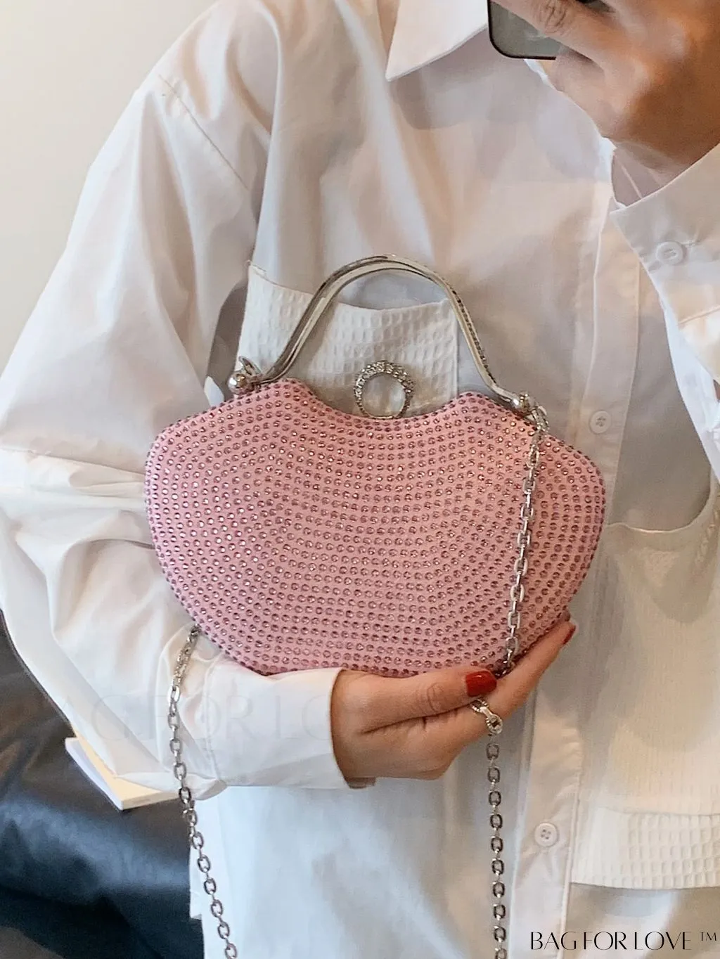 BagForLove - Elegant Rhinestone Evening Clutch, Perfect for Any Special Occasion