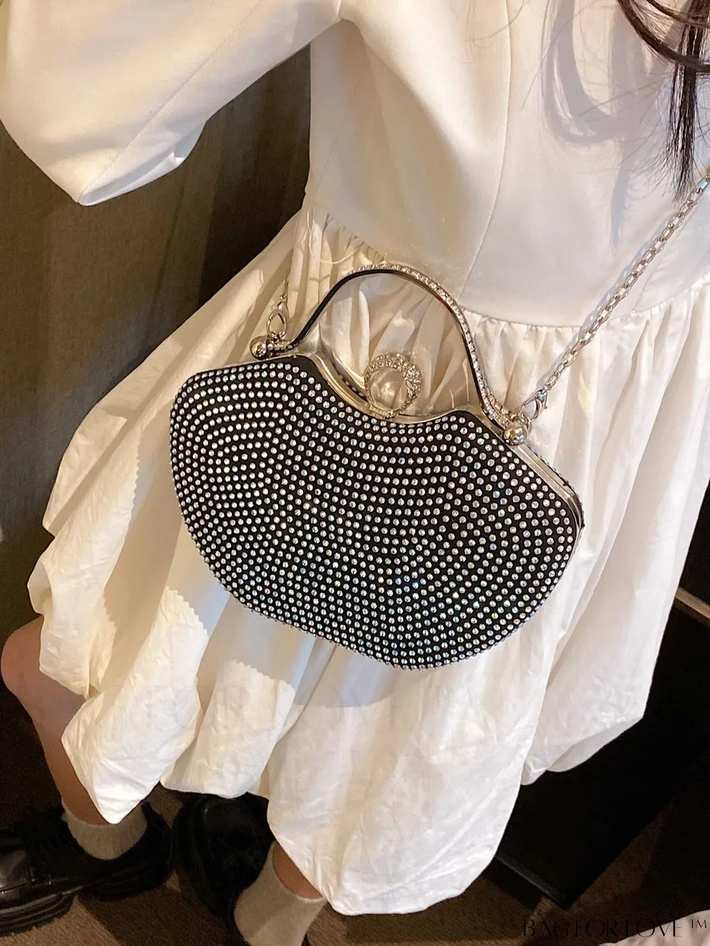 BagForLove - Elegant Rhinestone Evening Clutch, Perfect for Any Special Occasion
