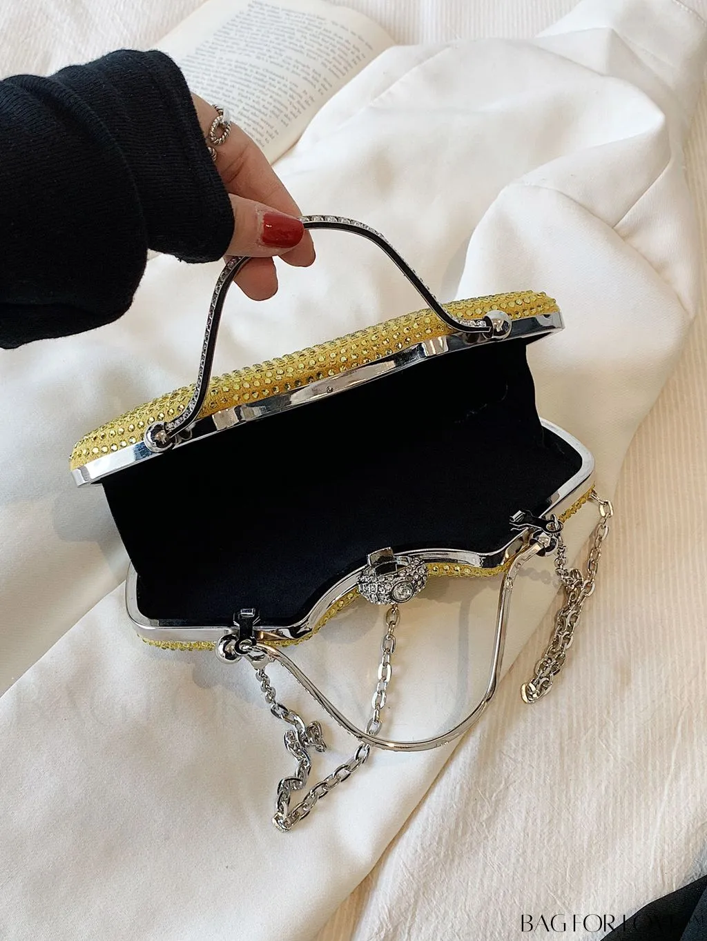 BagForLove - Elegant Rhinestone Evening Clutch, Perfect for Any Special Occasion