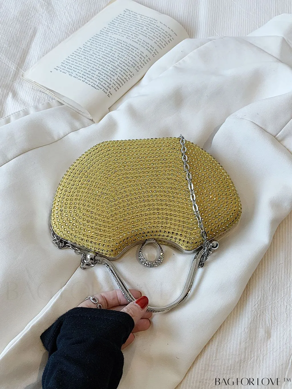 BagForLove - Elegant Rhinestone Evening Clutch, Perfect for Any Special Occasion