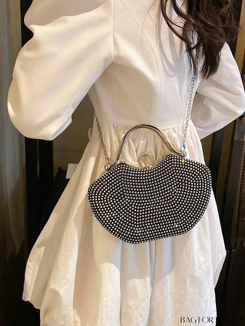 BagForLove - Elegant Rhinestone Evening Clutch, Perfect for Any Special Occasion