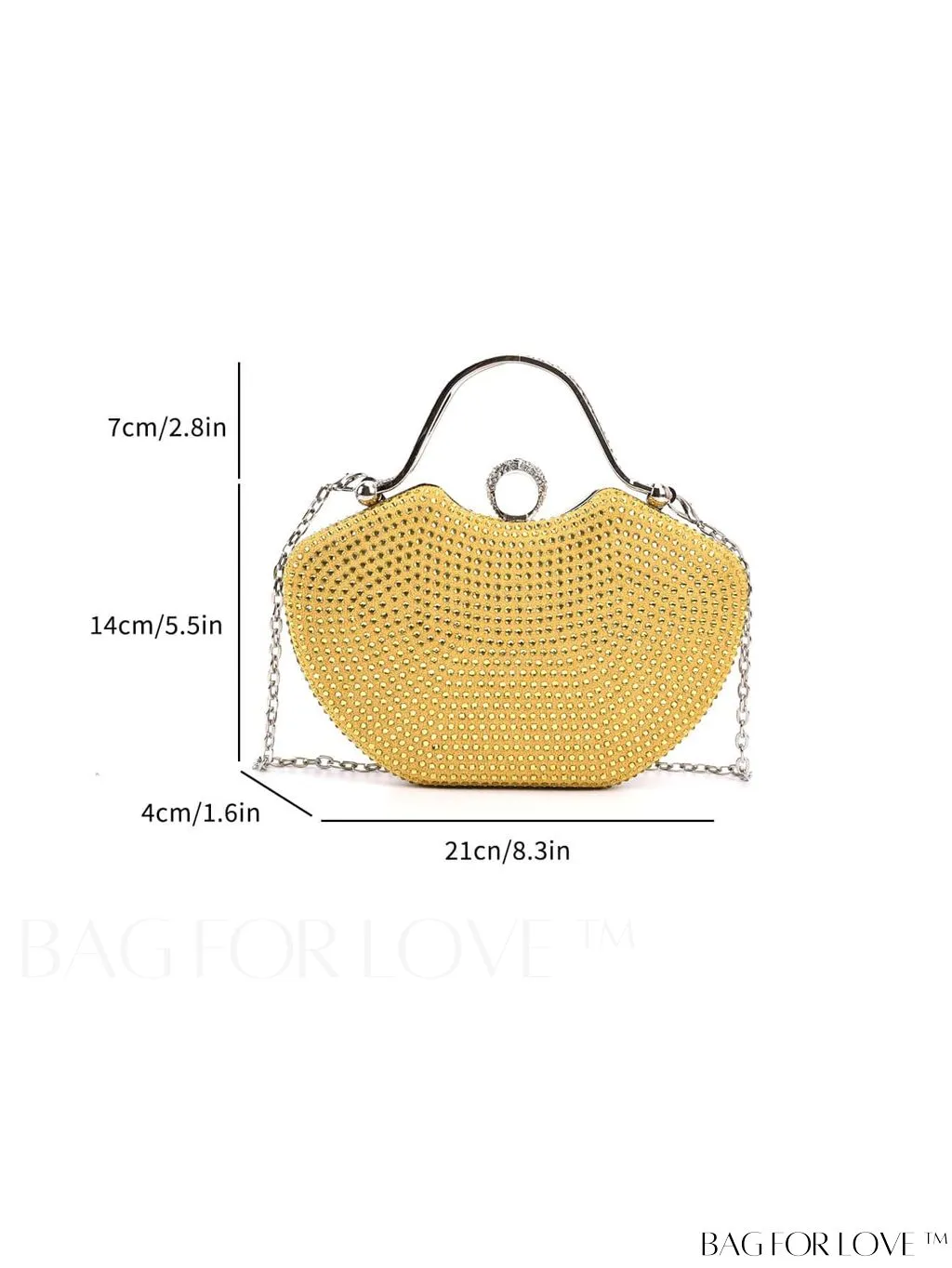 BagForLove - Elegant Rhinestone Evening Clutch, Perfect for Any Special Occasion