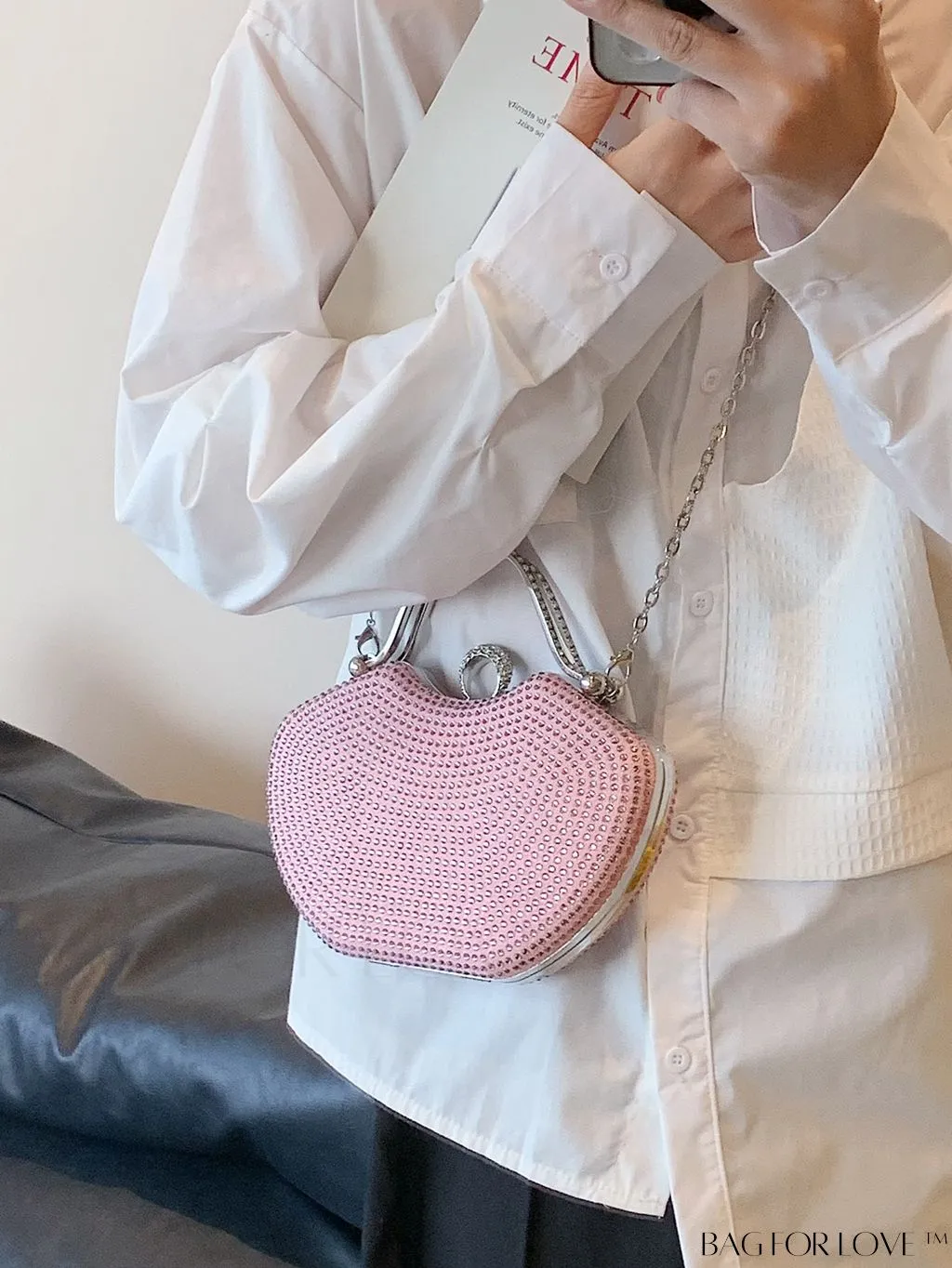 BagForLove - Elegant Rhinestone Evening Clutch, Perfect for Any Special Occasion