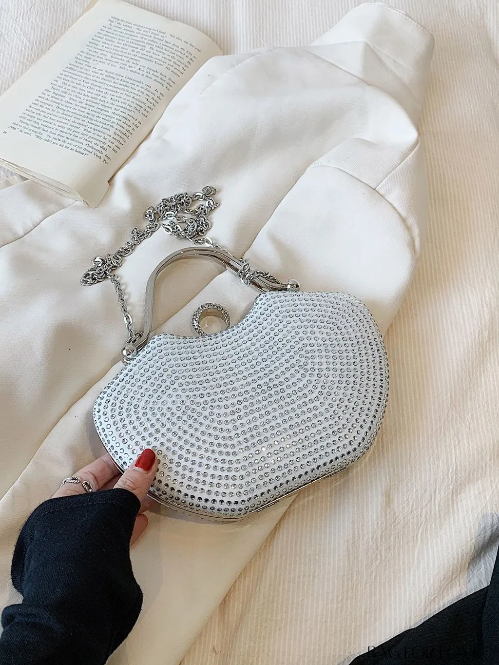 BagForLove - Elegant Rhinestone Evening Clutch, Perfect for Any Special Occasion
