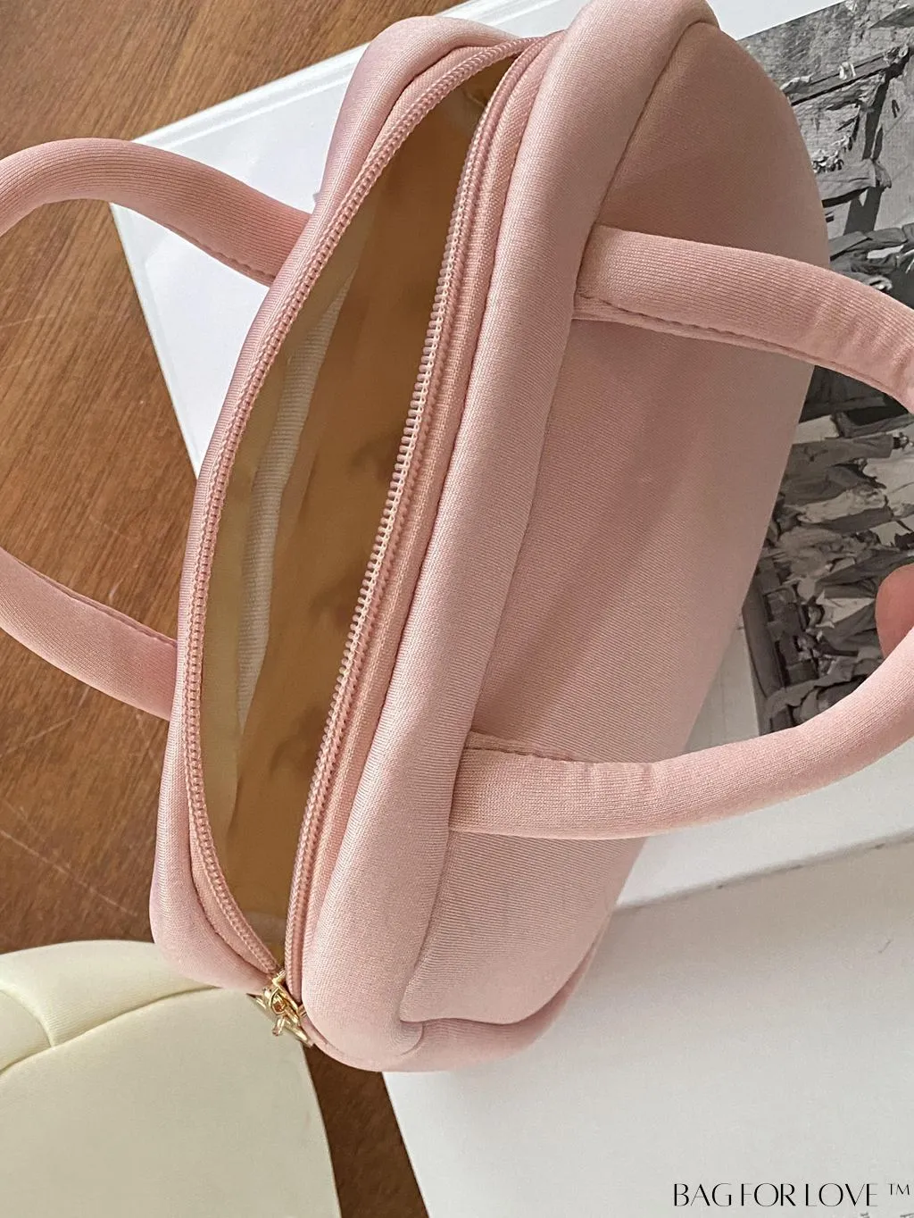 BagForLove - Embroidered Strawberry Mini Boston Bag