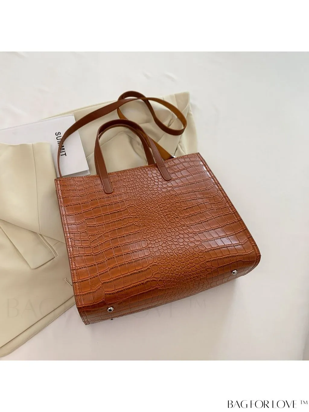 BagForLove - Enhanced Womens Square Bag with Embroidered Cartoon Character Design