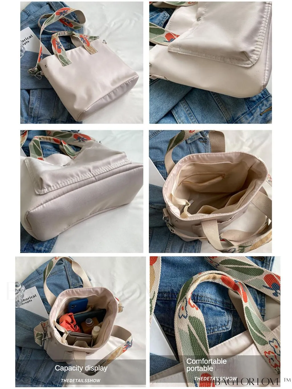 BagForLove - Fashionable Waterproof Tote Bag for Women: Spacious, Stylish, and Versatile