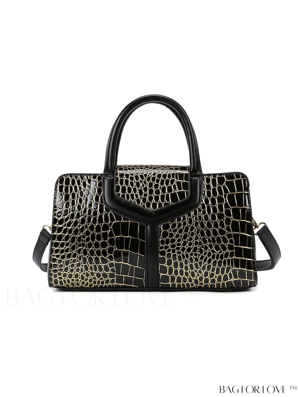BagForLove - Large Capacity Crocodile Pattern Handbag: Fashionable, Elegant, and Versatile