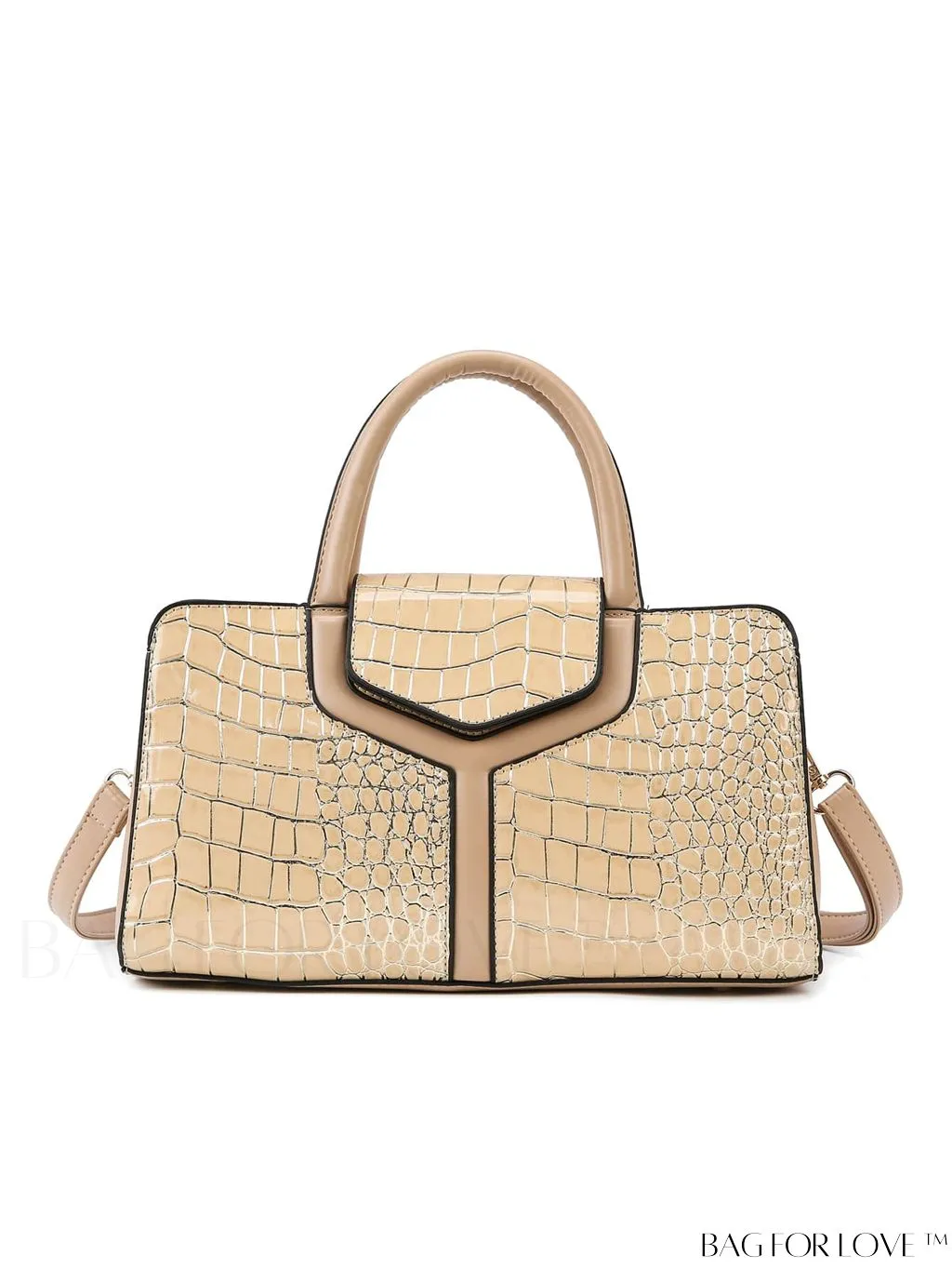 BagForLove - Large Capacity Crocodile Pattern Handbag: Fashionable, Elegant, and Versatile